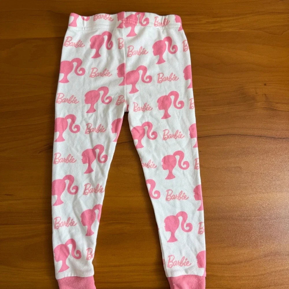 SALE Kids Barbie Pajama Bottoms 18M Pink‎ White Sleepwear Pants